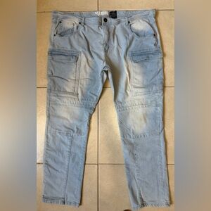 Genuine Authentic Men's Skinny Fit Jeans Size 42x32 Light Blue Denim Jeans